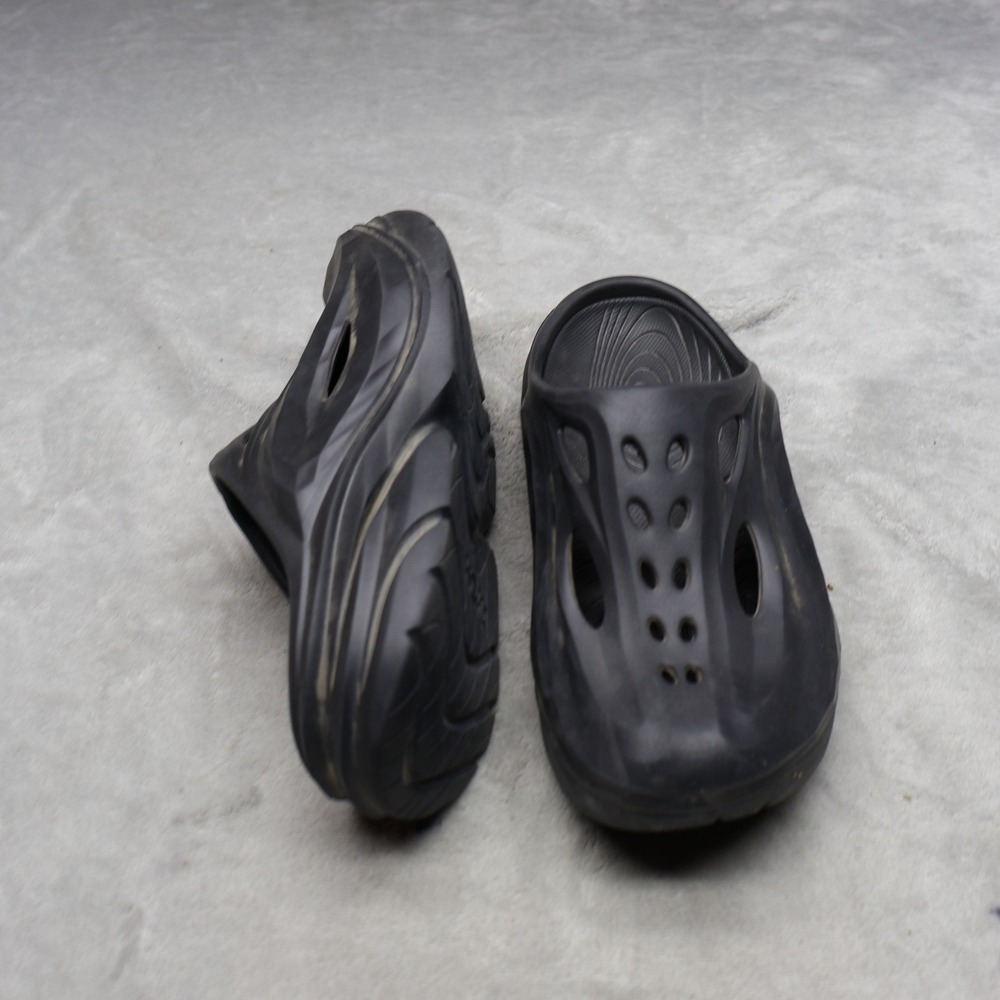 Hoka‎ Womens 8 Sandals Black Ora Recovery Mule Comfort Athletic Slides Slip On